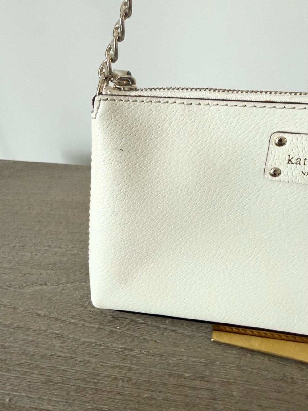 kate spade Cream Leather Chain Strap Shoulder Bag - Picture 7 of 7